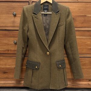Smythe Cargo Pocket Longline Blazer, size 2